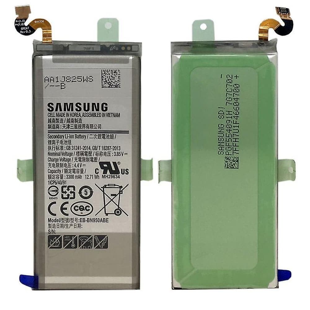 Аккумулятор EB-BN950ABA/ABE для Samsung N950 Note 8, GH82-15090A 3300mAh, сервисный оригинал фото 1