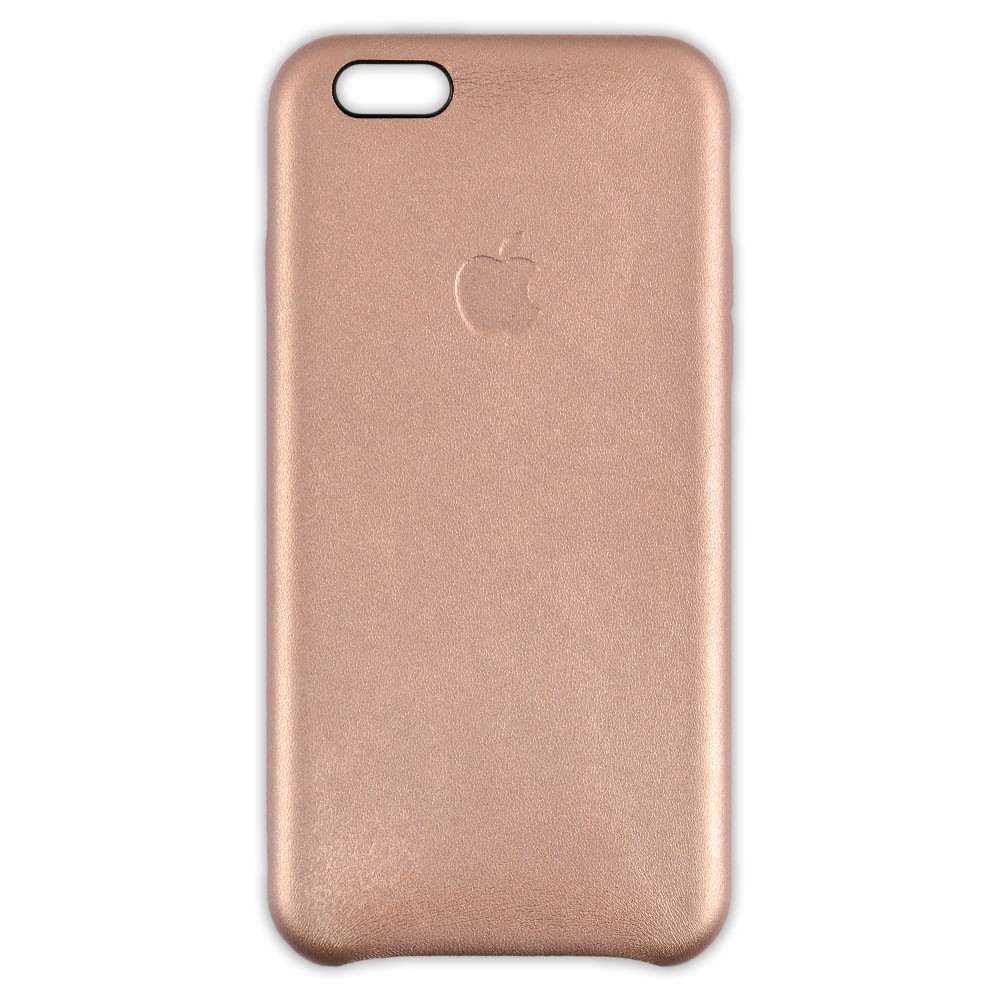 Чехол Leather Case iPhone 6 (4.7) original, цвет золотой фото 1