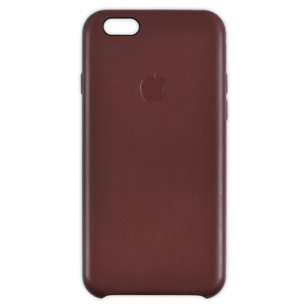 Чехол Leather Case iPhone 6 (4.7) original, цвет коричневый фото 1