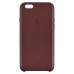 Чехол Leather Case iPhone 6 (4.7) original, цвет коричневый миниатюра 1