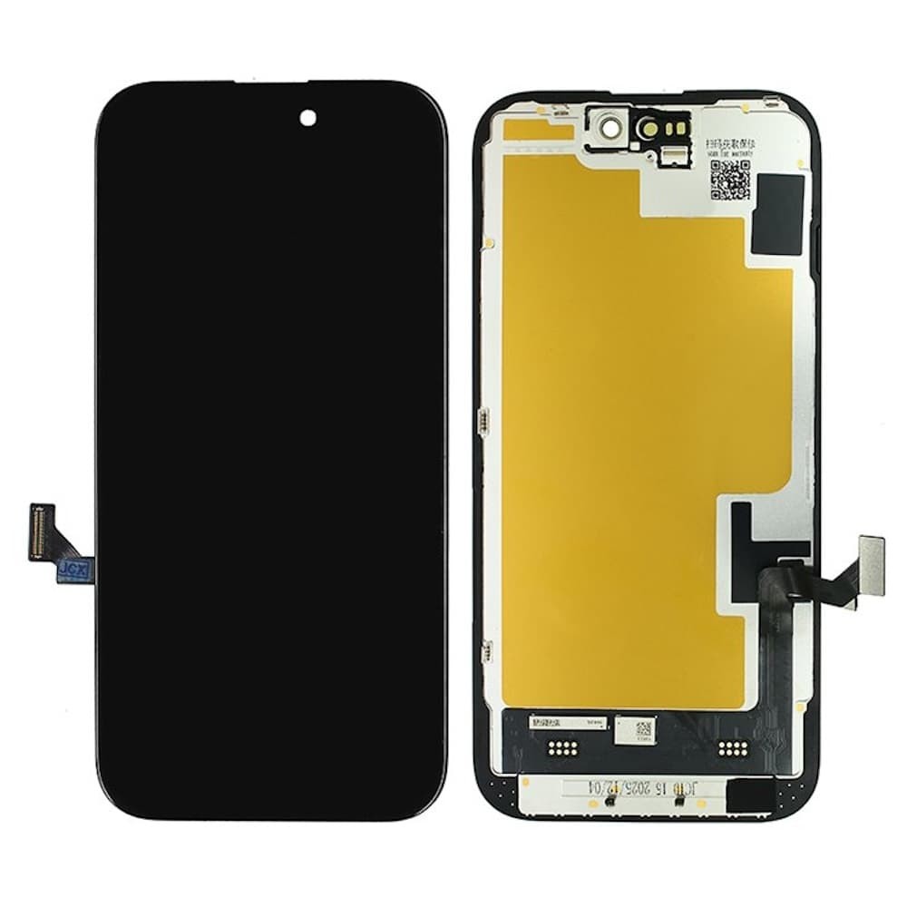 Дисплей для iPhone 15 Pro, з тачскріном в зборі, колір чорний, JCID-OLED 120Hz (без помилки) фото 1