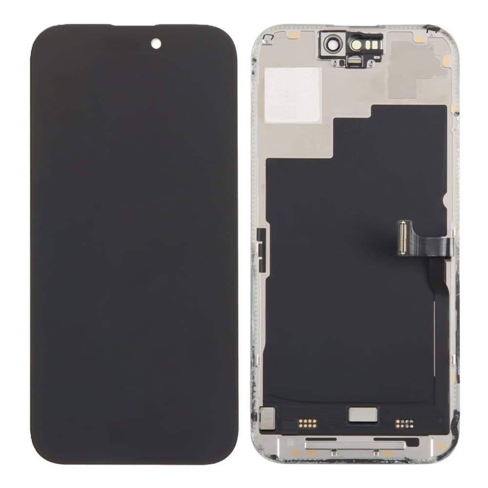 Дисплей для iPhone 15 Pro, с тачскрином в сборе, цвет черный, OLED GX фото 1