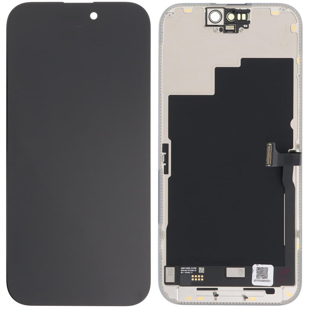 Дисплей для iPhone 15 Pro, с тачскрином в сборе, цвет черный, оригинал с замененным стеклом фото 1