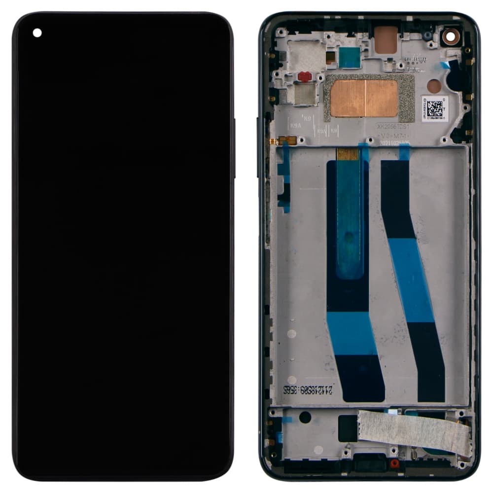 Дисплей для Xiaomi Mi11 Lite, с тачскрином и рамкой в сборе, цвет черный, IPS фото 1