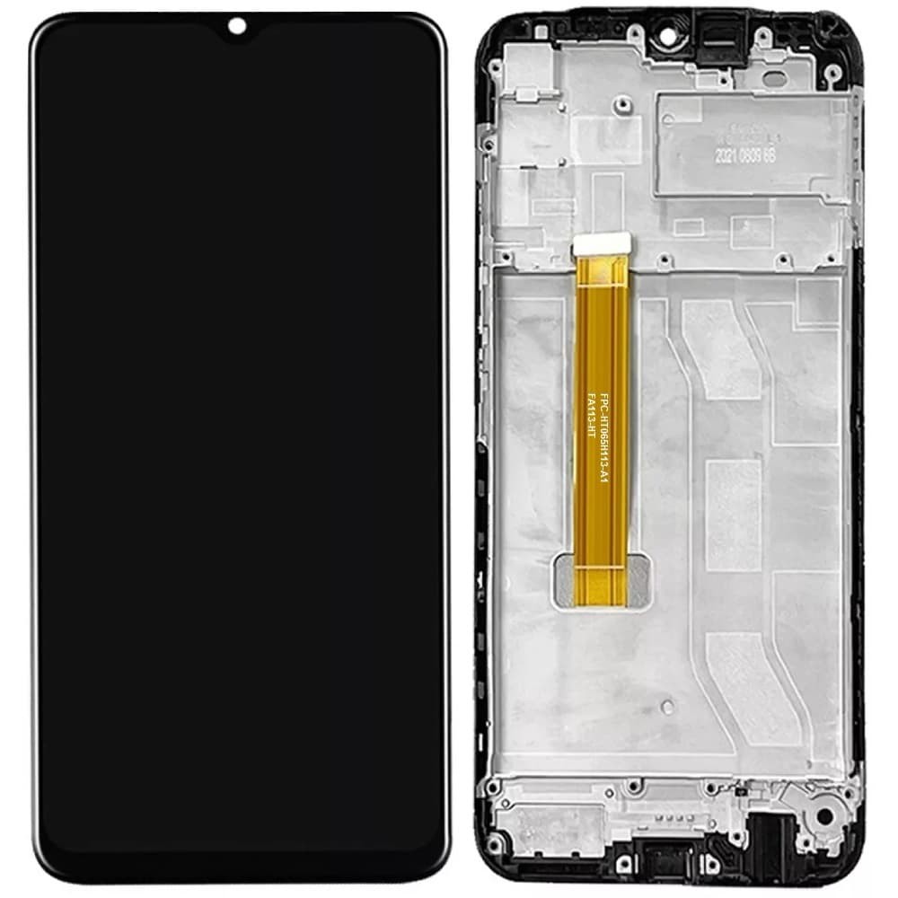 Дисплей для Realme C25/ C25s, з тачскріном і рамкою в зборі, колір чорний фото 1