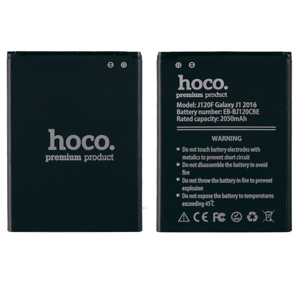 Аккумулятор EB-BJ120CBE для Samsung J120H, J120F, HOCO, 2050mAh фото 1