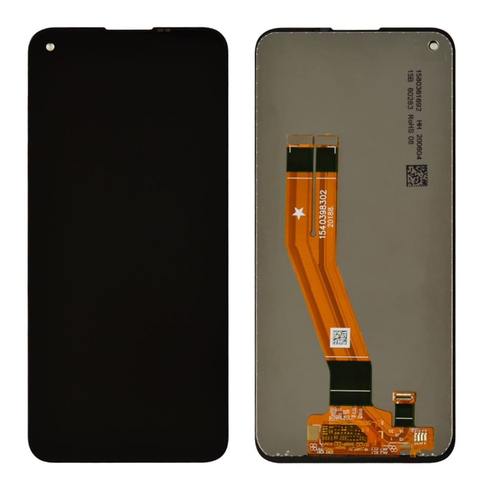 Дисплей Samsung A115F Galaxy A11/M115F/DS/M Galaxy M11 (157,5мм) з тачскрином у зборі, колір чорний, уцінка фото 1