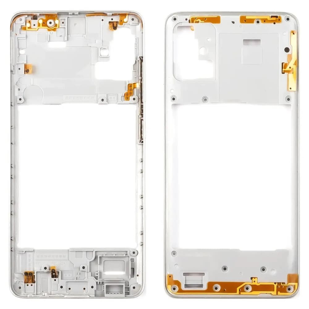 Рамка (средняя часть корпуса) для Samsung A515 Galaxy A51 2020, цвет белый фото 1