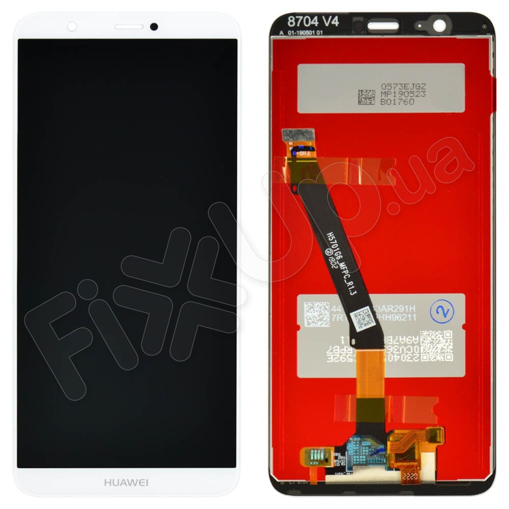 Дисплей для Huawei P Smart, Enjoy 7s (FIG-L31/FIG-LX1) с тачскрином в сборе, цвет белый фото 1