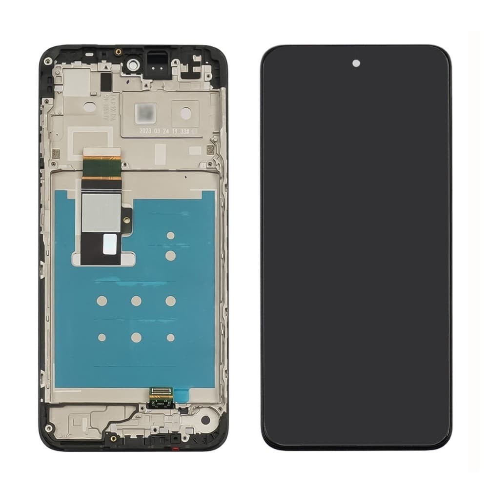 Дисплей для Motorola XT2331 Moto G13, з тачскріном і рамкою в зборі, колір чорний фото 1