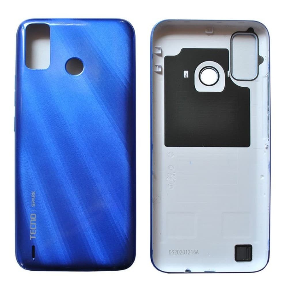 Задня кришка дляTecno Spark 6 Go (KE5J), колір синій фото 1