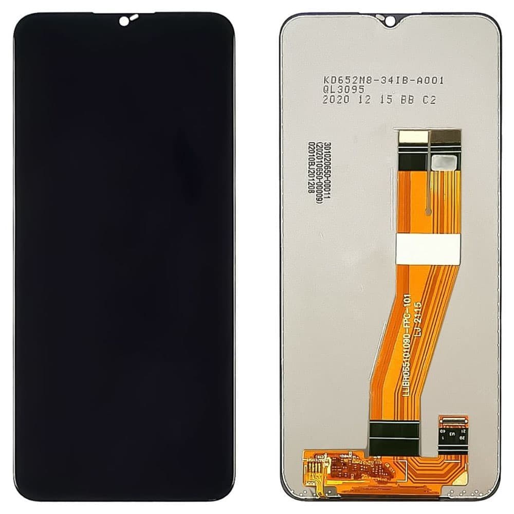 Дисплей для Samsung A025F /DS Galaxy А02s 2021/A035F Galaxy A03 2022/A037 Galaxy A03s 2021, з тачскріном в зборі, колір чорний, IPS (TFT) фото 1