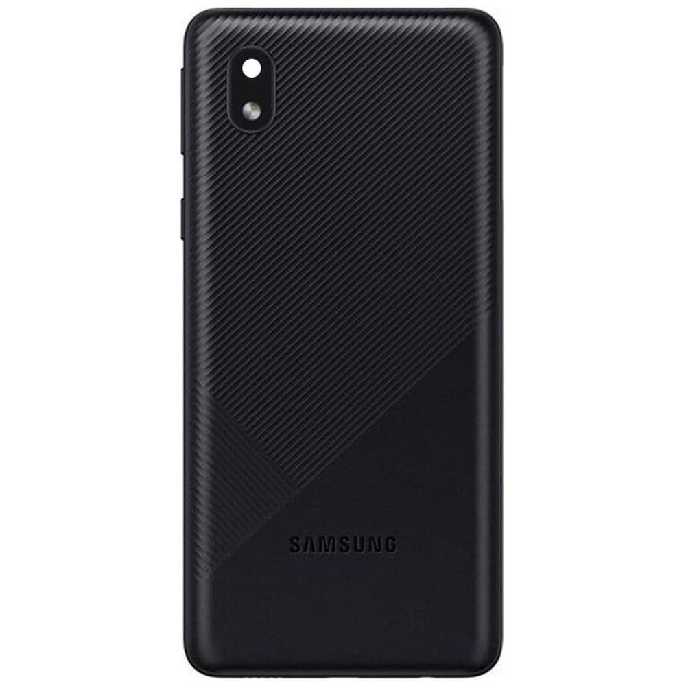 Задняя крышка для Samsung A013F Galaxy A01 Core, со стеклом камеры, цвет черный фото 1
