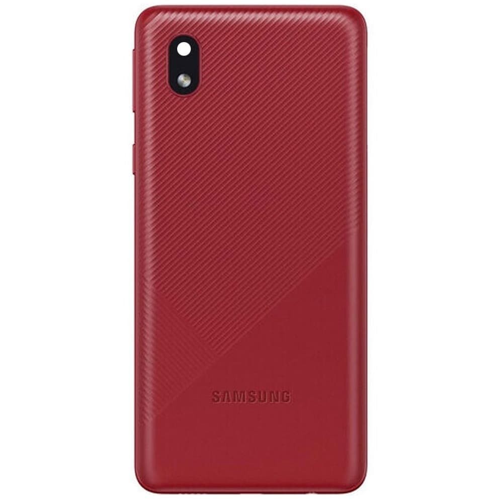 Задняя крышка для Samsung A013F Galaxy A01 Core, со стеклом камеры, цвет красный фото 1