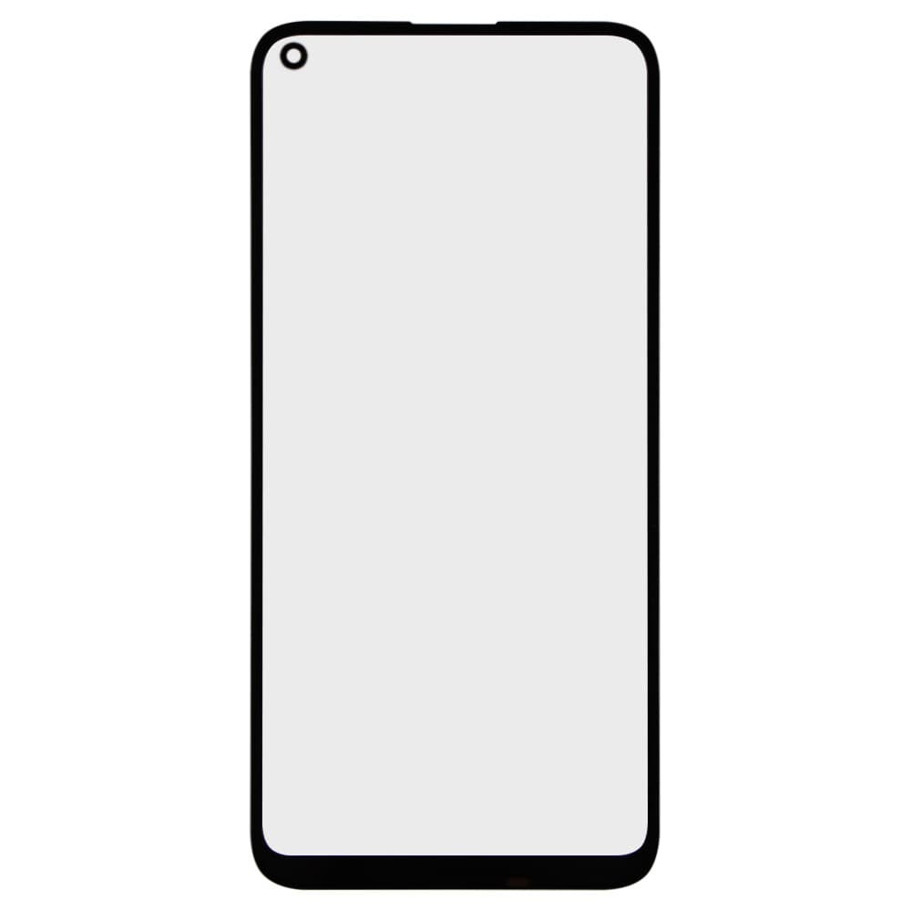 Скло корпусу для Huawei P40 Lite E 2020 + OCA, колір чорний фото 1