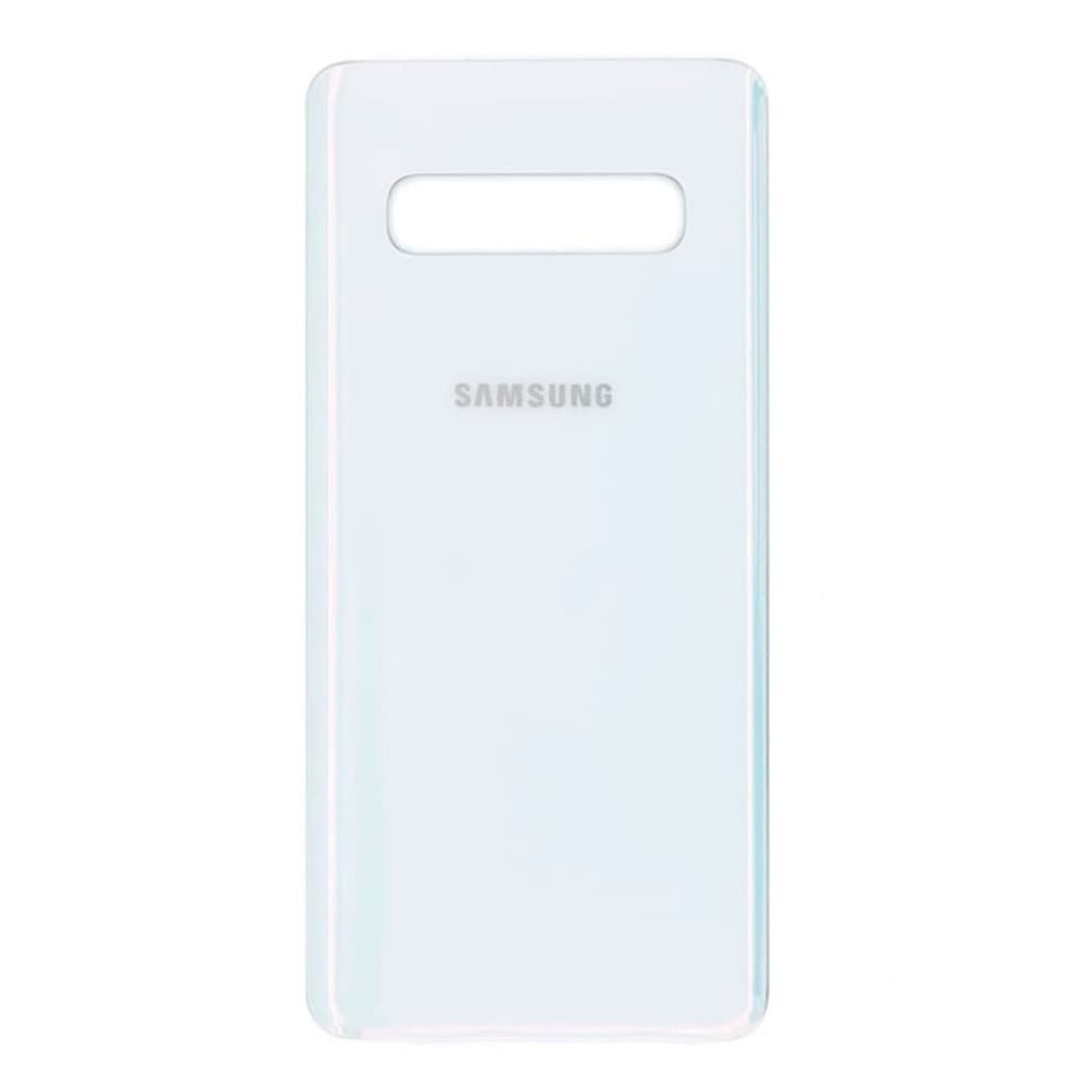 Задняя крышка для Samsung G973F Galaxy S10 (GH82-18574F), цвет белый, сервисный оригинал фото 1