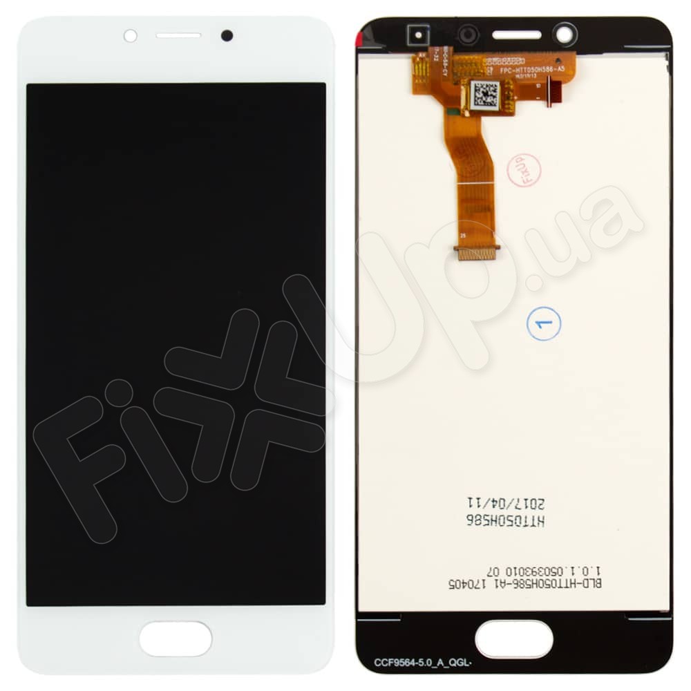 Дисплей для Meizu M5C з тачскрином у зборі, колір білий, Orig PRC, уцінка фото 1