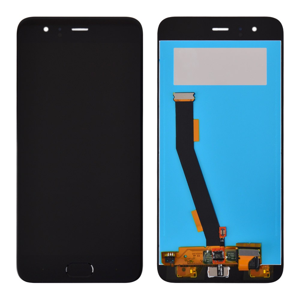 Дисплей Xiaomi Mi6 з тачскрином та датчиком відбитка, колір чорний, Orig PRC фото 1