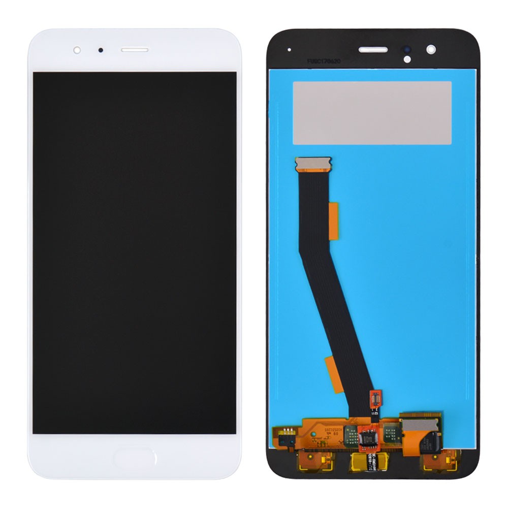 Дисплей Xiaomi Mi6 з тачскрином та датчиком відбитка, колір білий, Orig PRC фото 1