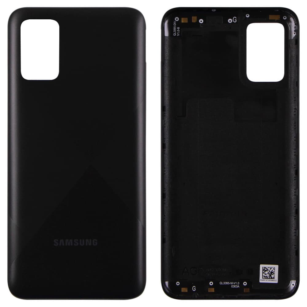 Задня кришка для Samsung A025 Galaxy A02s, колір чорний фото 1