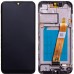 Дисплей для Samsung A015F /DS Galaxy A01 2020 с тачскрином и рамкой в сборе, цвет черный, сервисный оригинал, узкий коннектор миниатюра 1