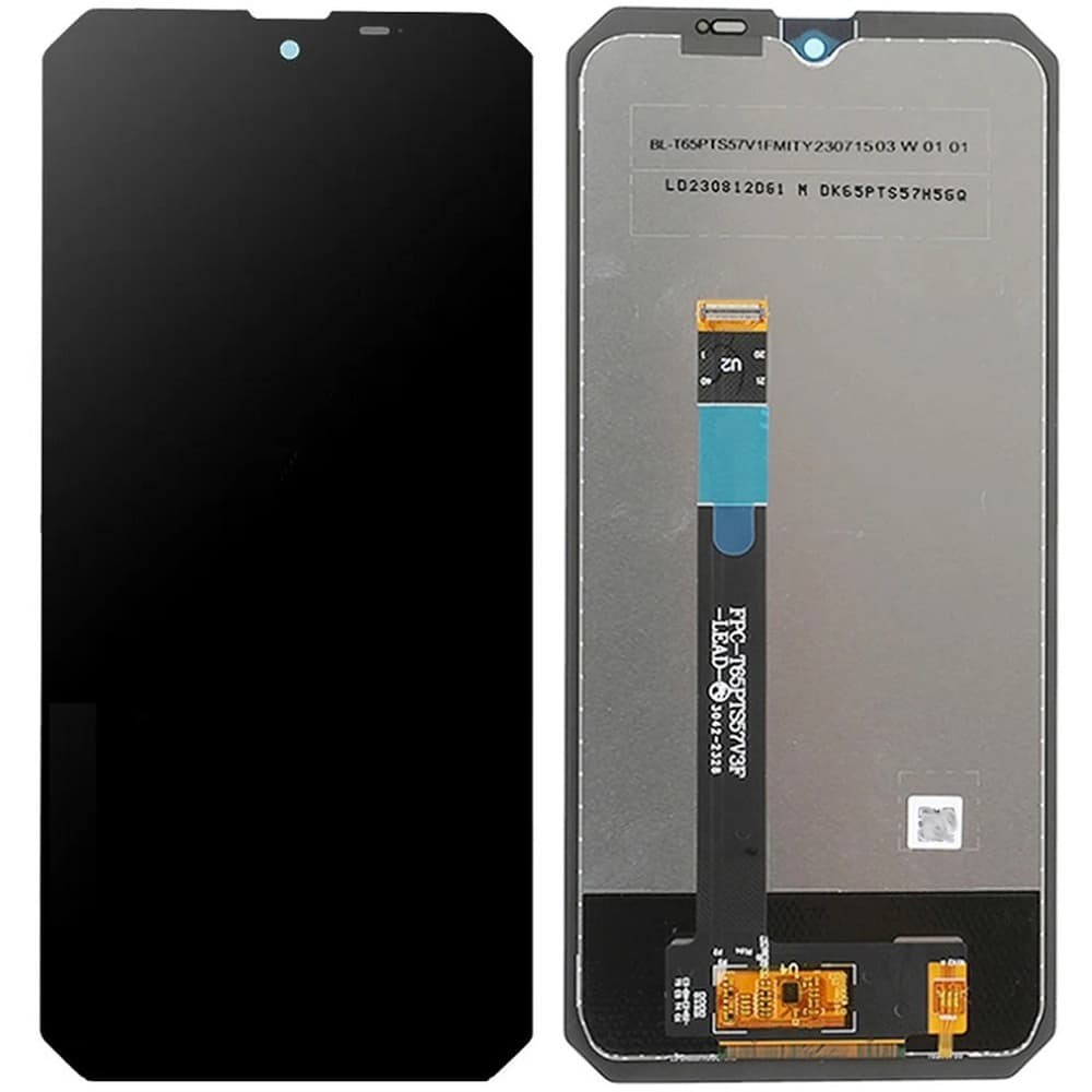 Дисплей для Blackview BV6200, с тачскрином, черный фото 1