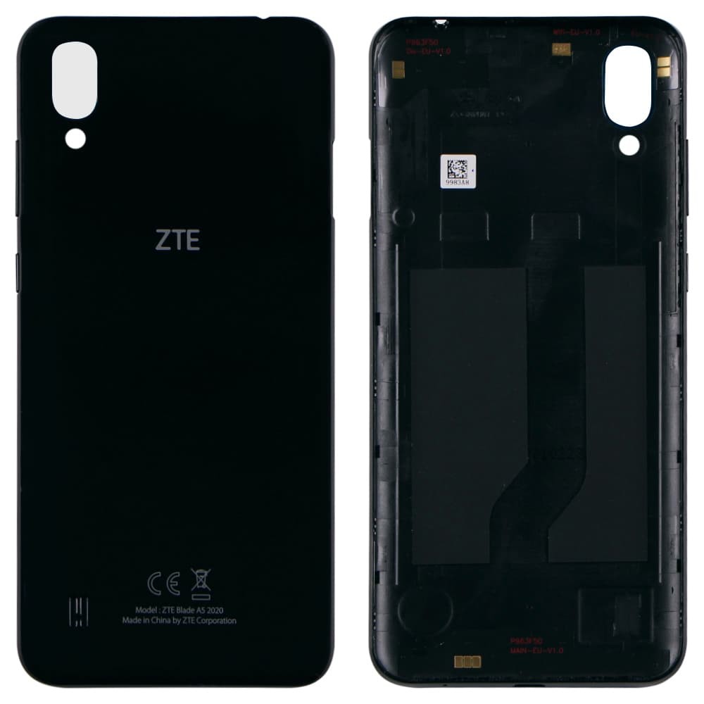 Задняя крышка для ZTE Blade A5 2020, цвет черный фото 1