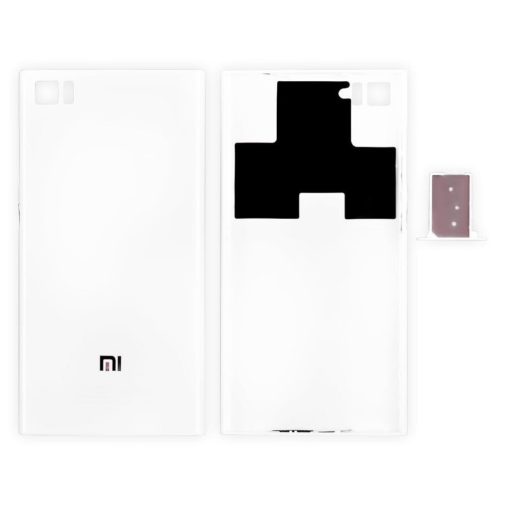 Задня кришка Xiaomi Mi3, колір білий фото 1
