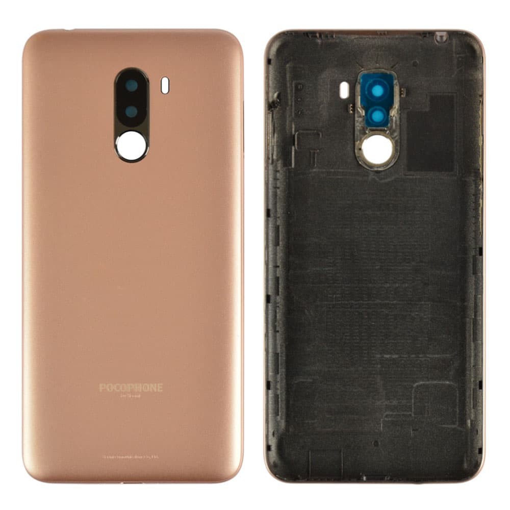Задня кришка для Xiaomi F1 Pocophone, колір золотий фото 1