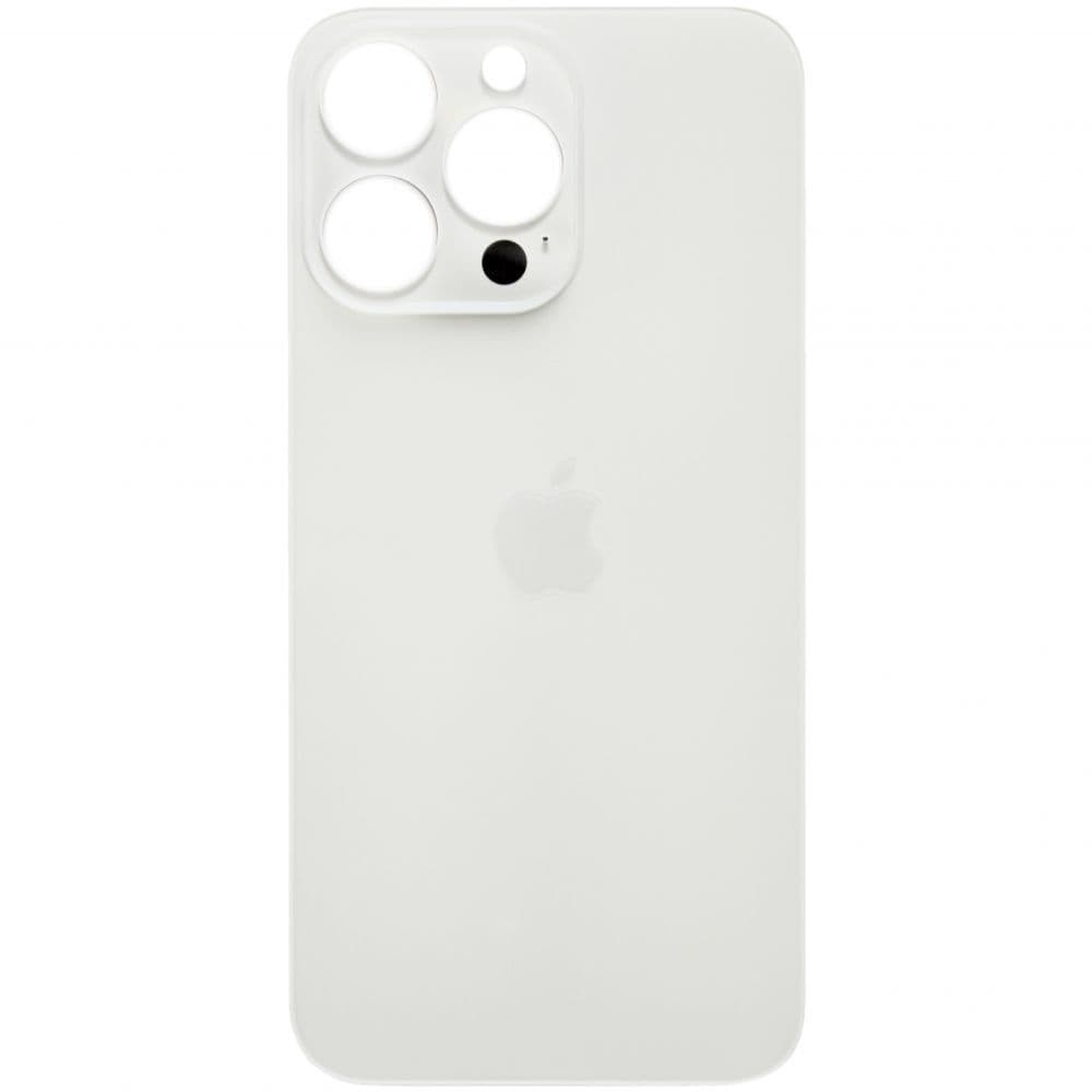 Задня кришка для iPhone 13 Pro, колір білий, з великим отвором під камеру фото 1