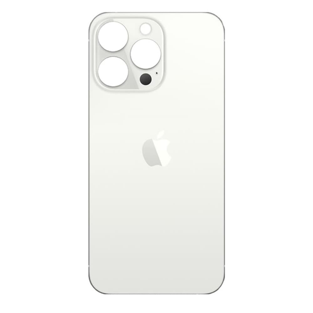 Задняя крышка для iPhone 13 Pro, цвет белый, с большим отверстием под камеру фото 1