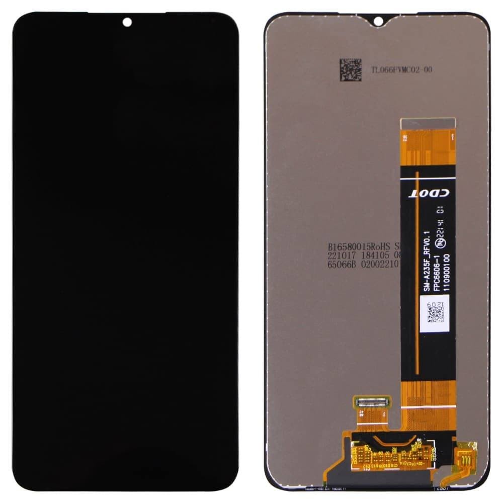 Дисплей для Samsung A235F Galaxy A23 2022 (GH96-15077D), с тачскрином, черный, сервисный оригинал фото 1