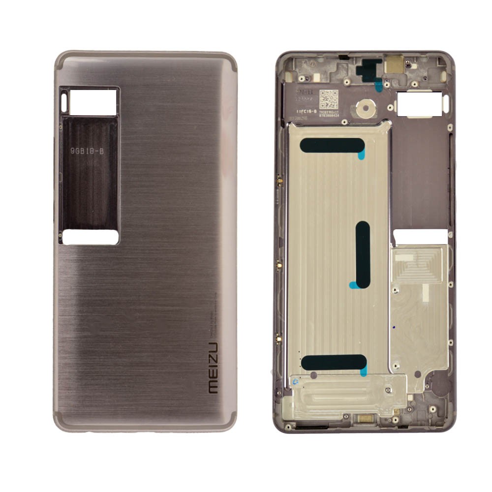 Задня кришка Meizu Pro 7 Plus, колір срібло фото 1
