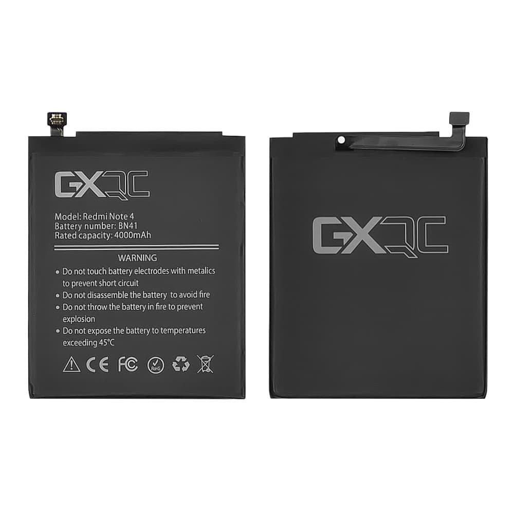 Акумулятор для Xiaomi Redmi Note 4 (BN41), GX, емкость 4100 mAh фото 1