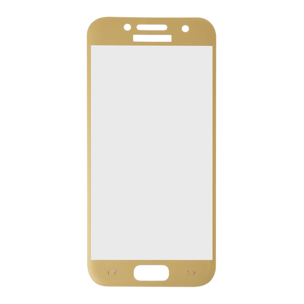 Захисне скло для Samsung A320 Galaxy A3 (2017) 3D, колір золотий фото 1