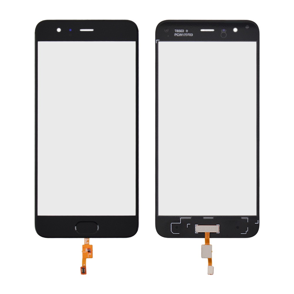 Тачскрин для Xiaomi Mi6 з кнопкою Home, колір чорний фото 1