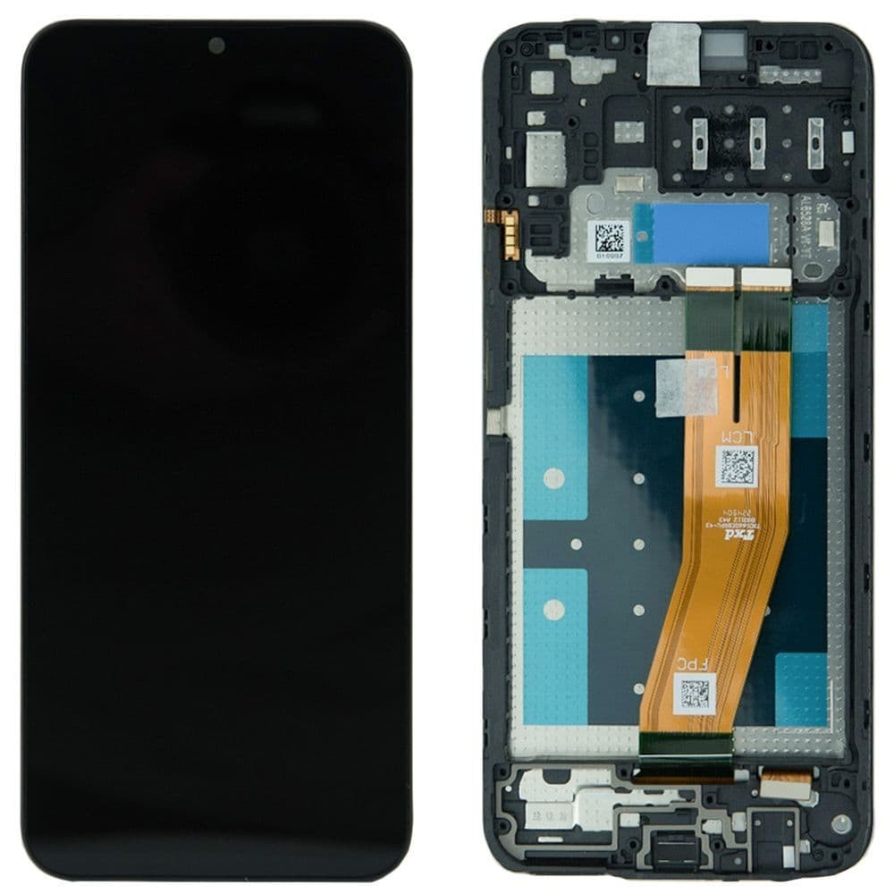 Дисплей для Samsung A145F Galaxy A14 2023 4G, с тачскрином и рамкой в сборе, цвет черный, сервисный оригинал фото 1
