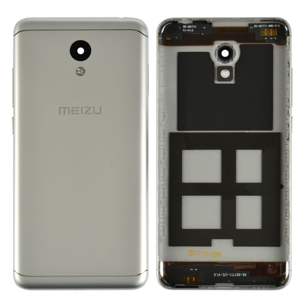 Задня кришка для Meizu M6, колір срібло, оригінал фото 1