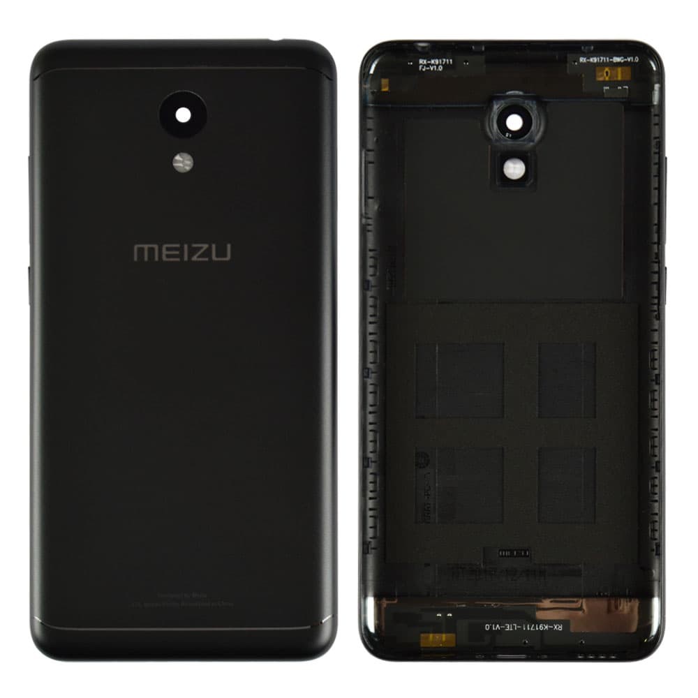 Задня кришка для Meizu M6, колір чорний, оригінал фото 1