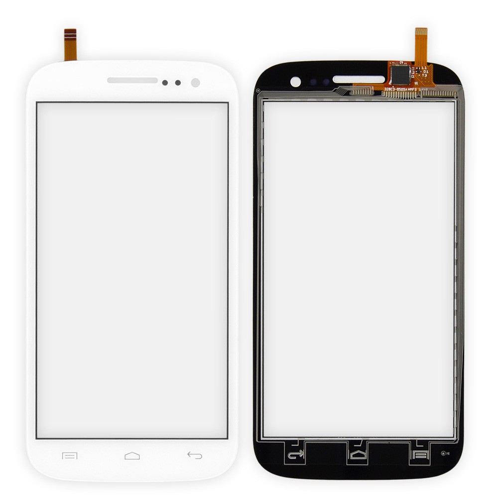 Тачскрин Fly iQ451, колір білий, велика мікросхема фото 1