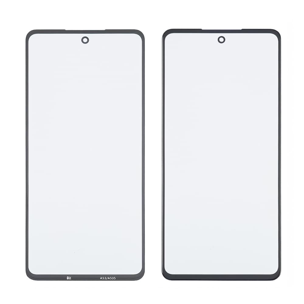 Стекло корпуса для Samsung A536 Galaxy A53 5G 2021 + OCA, цвет черный фото 1