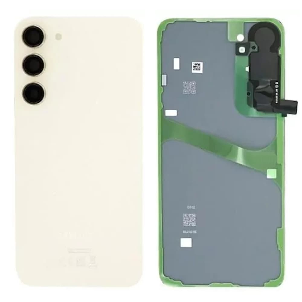 Задняя крышка для Samsung S916 Galaxy S23 Plus (GH82-30388A), цвет бежевый, сервисный оригинал фото 1