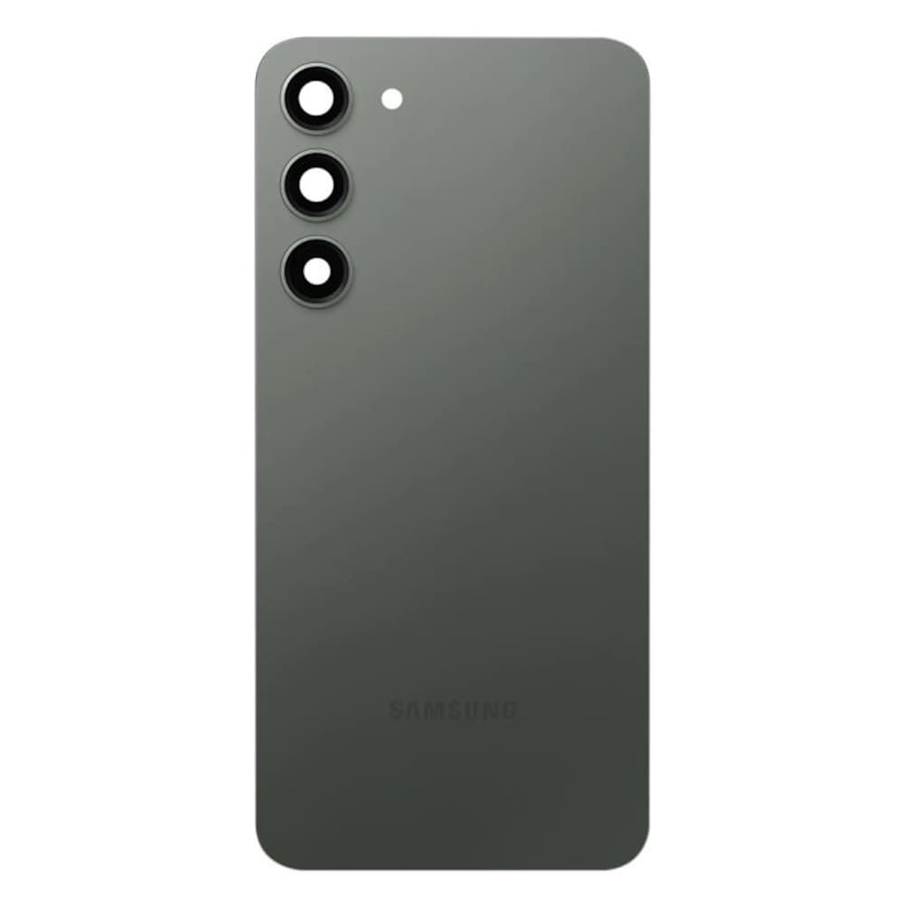 Задняя крышка для Samsung S916 Galaxy S23 Plus, со стеклом камеры, цвет зеленый фото 1