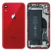 Корпус для iPhone XR (6.1) + акумулятор, колір червоний, оригінал з розбору миниатюра 1