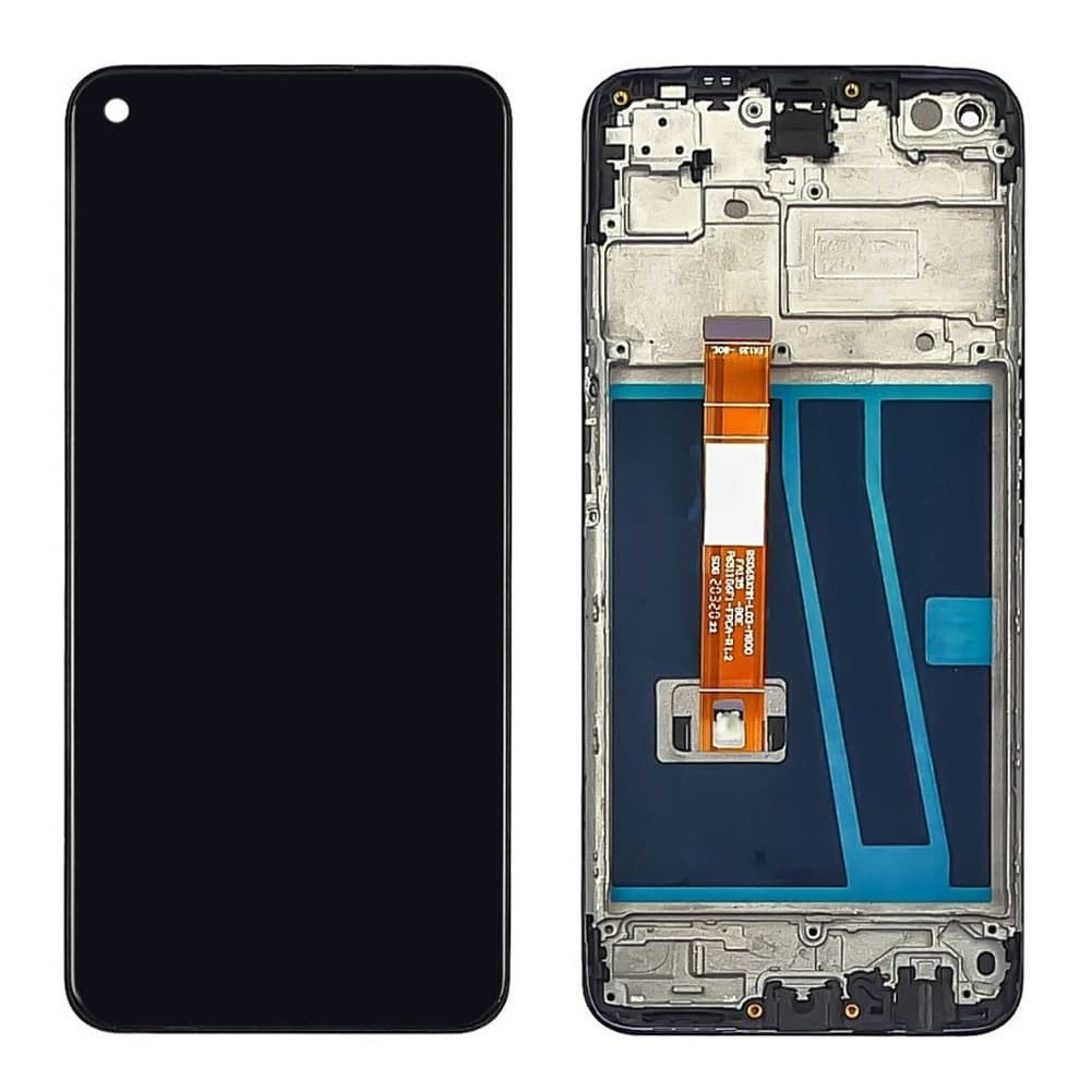 Дисплей для Oppo A72/A92 (CPH2067/CPH2059), з тачскріном і рамкою в зборі, колір чорний фото 1