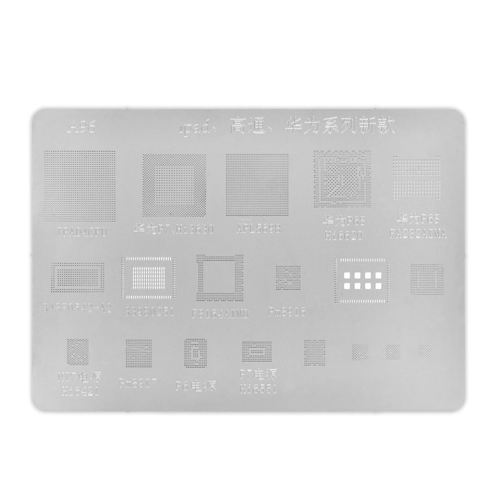 Трафарет A96 iPad для реболінгу BGA мікросхем фото 1