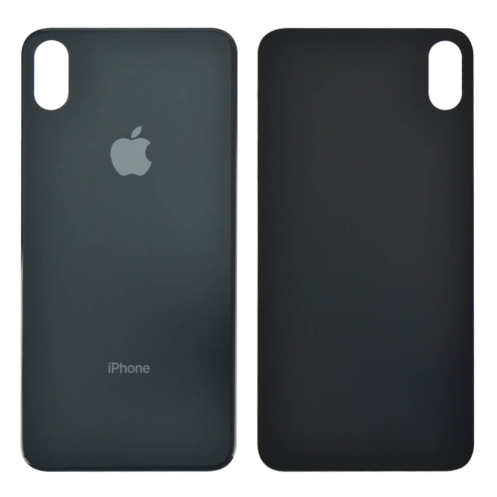 Back Cover iPhone XS Max (space grey) big hole фото 1 Задняя крышка для iPhone XS Max, цвет space grey, с большим отверстием под камеру фото 1