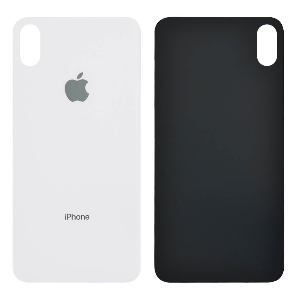 Задняя крышка для iPhone XS Max, цвет белый, с большим отверстием под камеру фото 1