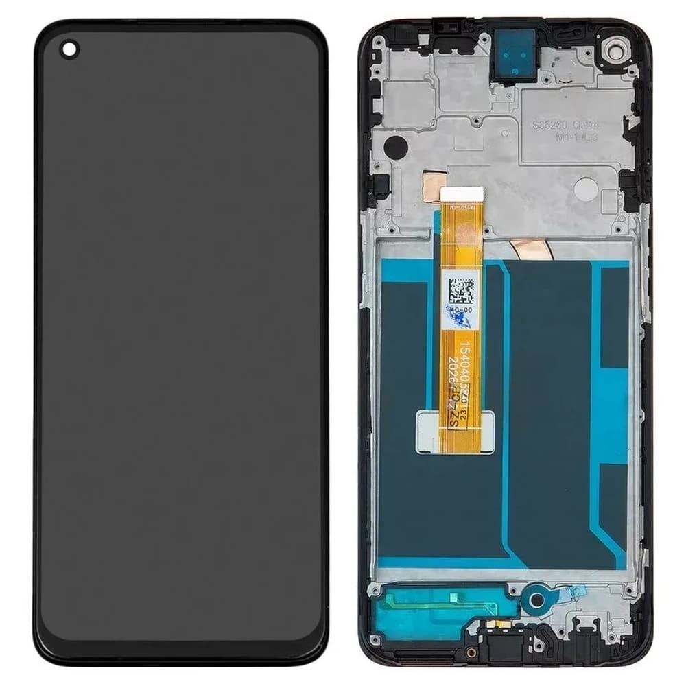 Дисплей для OnePlus Nord N10, з тачскріном і рамкою, чорний фото 1