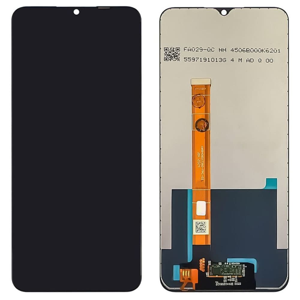 Дисплей для Oppo A15, A15s с тачскрином в сборе, цвет черный фото 1